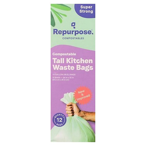 Repurpose Bag Kitchen Tall 13gal - 12 Count
