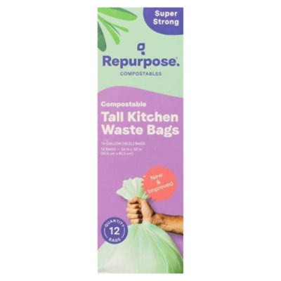 Signature SELECT Tall Kitchen Bags With Handle Tie 13 Gallon - 45 Count -  Safeway