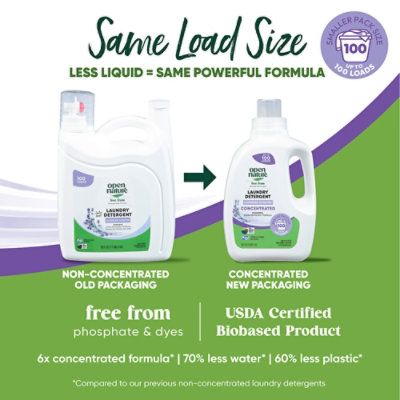 Open Nature Liquid Laundry Detergent Lavender - 50 Fl. Oz. - Image 4