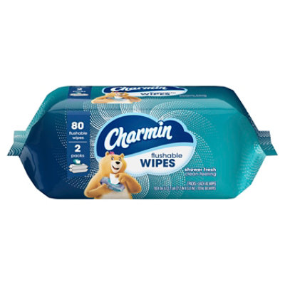 Charmin Flushable Wipes 2 Packs - 80 Count - Image 7