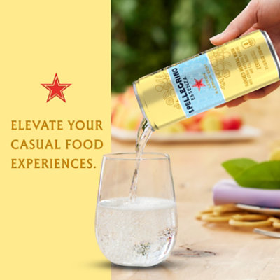 S.Pellegrino Essenza Lemon & Lemon Zest Flavored Mineral Water - 8-11.15 Fl. Oz. - Image 3