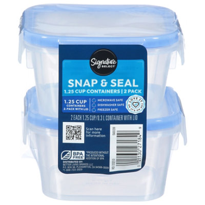 Signature SELECT Bags Food Storage Click & Lock Double Zipper Quart - 24  Count - Albertsons