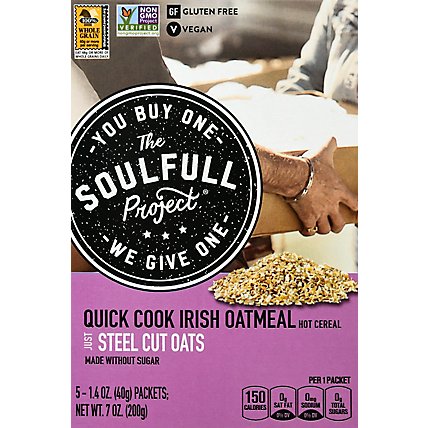 Soulfull Project Cereal Irish Oatmeal Hot Cereal - 7 Oz - Image 2