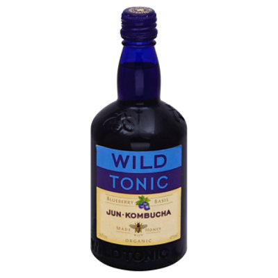 Wild Tonic Blueberry Basil Jun Kombucha - 16 Oz