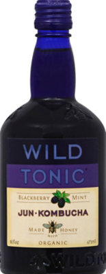Wild Tonic Blackberry Mint Jun Kombucha - 16 Fl. Oz. - Image 2