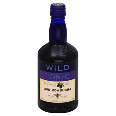 Wild Tonic Blackberry Mint Jun Kombucha - 16 Fl. Oz. - Image 1