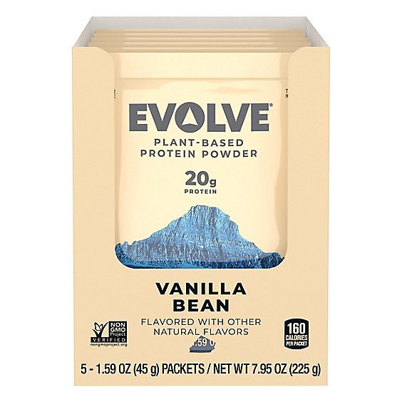 Evolve Protein Pwdr Vanilla 5pk - 1.58 Oz