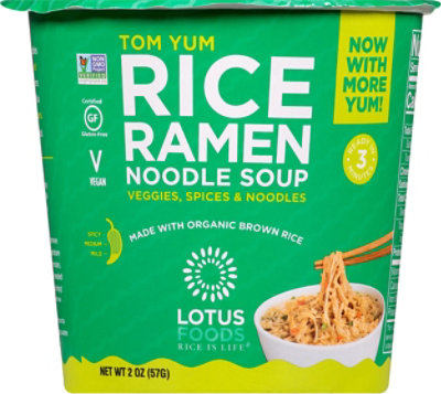 Lotus Foo Noodle Brwm Rice Cup Tom - 2 Oz - Image 2