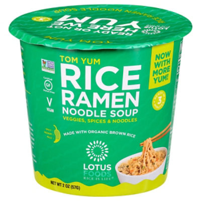 Lotus Foo Noodle Brwm Rice Cup Tom - 2 Oz - Image 1