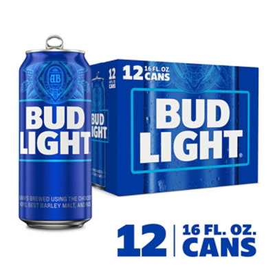 Bud Light American Lager Beer in Cans - 12 - 16 Fl. Oz. - Image 1