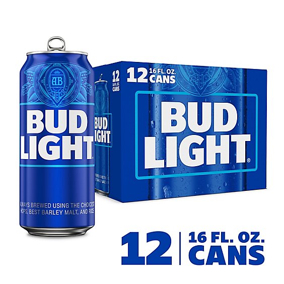 Bud Light Beer Cans - 12-16 Fl. Oz.