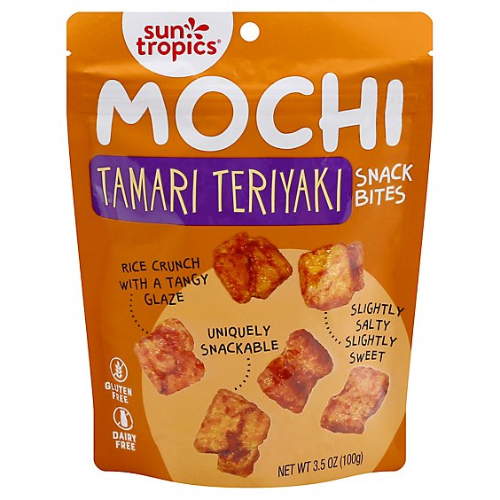 Sun Tropics Tamari Teriyaki Mochi Snack Bites - 3.5 Oz