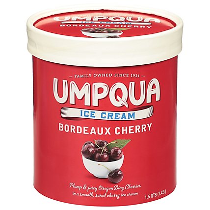 Umpqua Ice Cream Bordeaux Cherry - 1.75 Quart - Image 2