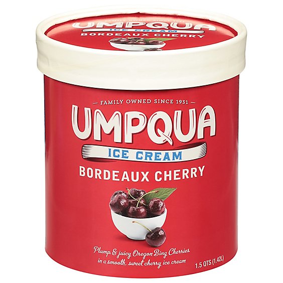 Umpqua Ice Cream Bordeaux Cherry - 1.75 Quart