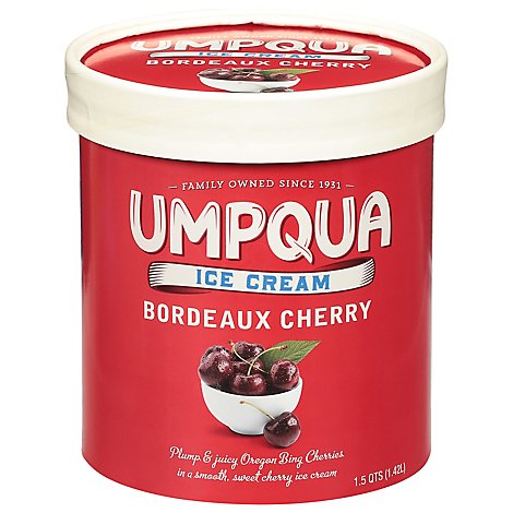 Umpqua Ice Cream Bordeaux Cherry - 1.75 Quart