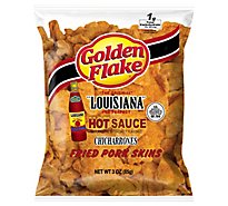 Golden Flake Chicharrones Fried Pork Skins Louisiana Hot Sauce - 3.25 Oz