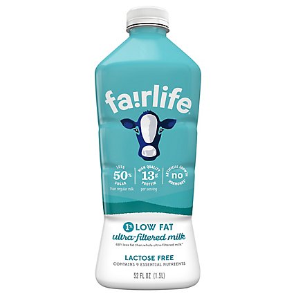 Fairlife 1% 52 Fluid Ounce Us Non-Refillable Plastic Other Bottle - 52 Fl. Oz. - Image 3