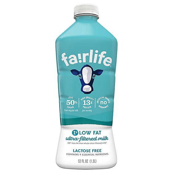 Fairlife 1% 52 Fluid Ounce Us Non-Refillable Plastic Other Bottle - 52 Fl. Oz.