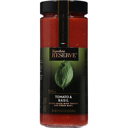 Signature Reserve Pasta Sauce Tomato & Basil - 21.2 Oz - Image 2