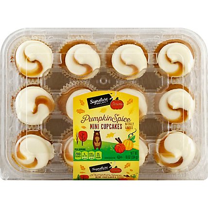 Signature Select Seasn Cupcakes Pumpkin Spice Mini - 10 Oz - Image 2