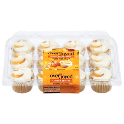 Overjoyed Pumpkin Spice Cupcakes Mini - 12 Each - Image 1