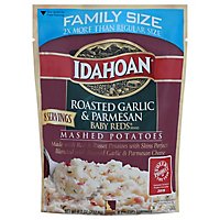 Idahoan Mashed Potatoes Roasted Garlic & Parmesan Baby Reds Family Size - 8.2 Oz - Image 1