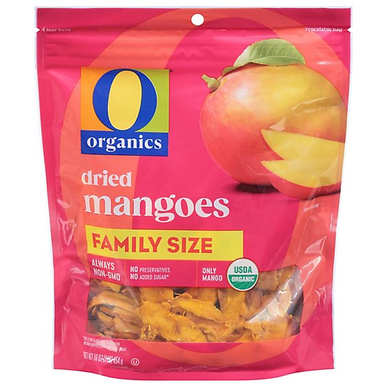 O Organics Dried Mango Family Pack - 16 Oz