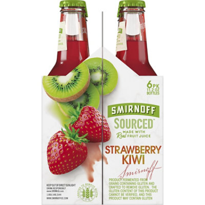 Smirnoff Sourced Strawberry Kiwi In Bottles - 6-12 Fl. Oz. - Image 2