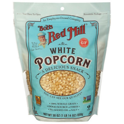 Bobs Red Mill Popcorn White Whole Gluten Free - 30 Oz - Image 1