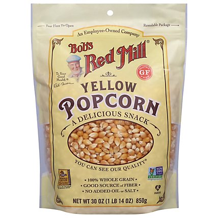 Bobs Red Mill Popcorn Yellow Whole Gluten Free - 30 Oz - Image 2