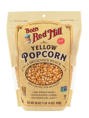 Bobs Red Mill Popcorn Yellow Whole Gluten Free - 30 Oz - Image 1