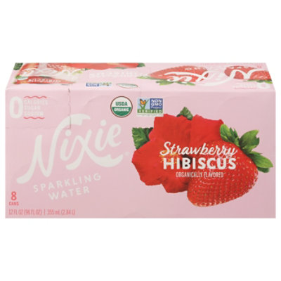 Nixie Sparkling Water Strawberry Hibiscus - 8-12 Oz - Image 3