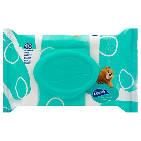 Charmin Flushable Wipes - 40 Count