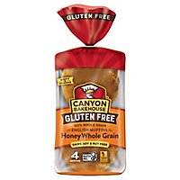 Canyon Bakehouse Honey Whole Grain Gluten Free English Muffins Fresh 4 Count - 12 Oz - Image 3