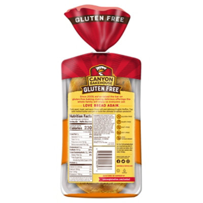 Canyon Bakehouse Honey Whole Grain Gluten Free English Muffins Fresh 4 Count - 12 Oz - Image 8