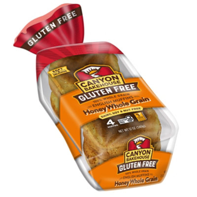 Canyon Bakehouse Honey Whole Grain Gluten Free English Muffins Fresh 4 Count - 12 Oz - Image 7