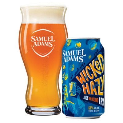 Samuel Adams Wicked Hazy New England IPA Beer Cans - 12-12 Fl. Oz. - Image 2