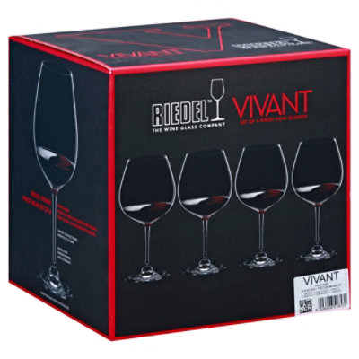 Riedel Vivant Pinot Noir Wine Glasses - 4 Count