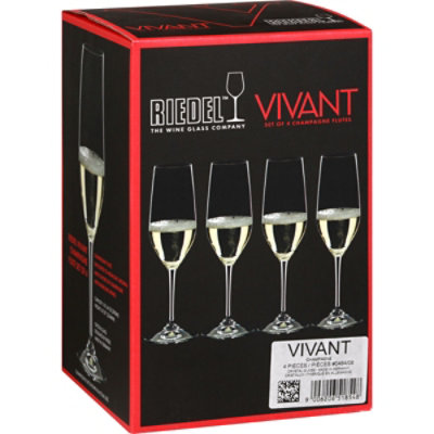 Set of 4 Champagne Flutes