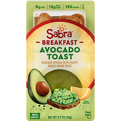 Sabra Avocado Spread With Toast - 2.7 Oz - Image 2