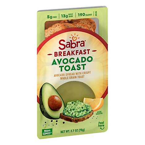 Sabra Avocado Spread With Toast - 2.7 Oz