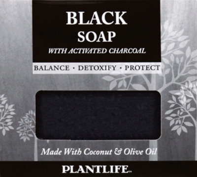 Plantlife Soap Activated Charcoal Black - 4 Oz - Image 2