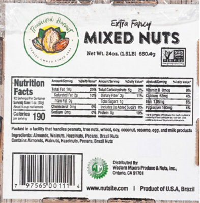 Treas Hrv Mix Nut In Shell Gift Bskt - 24 Oz - Image 6