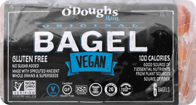 O Doughs Bagel Thins Gluten Free Original 6 Count - 10.6 Oz - Image 2