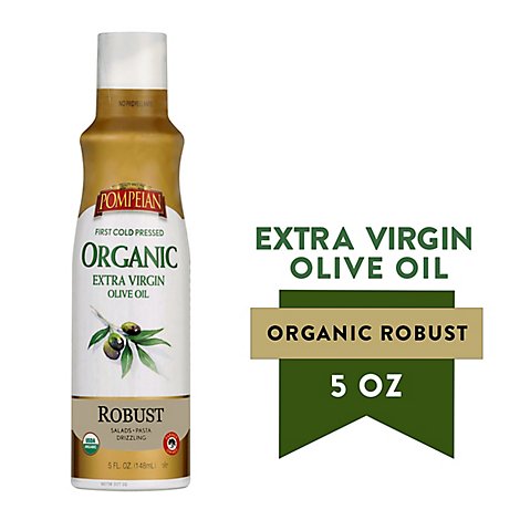 Pompeian Cooking Spray Non Stick Organic Olive Oil Extra Virgin - 5 Fl. Oz.