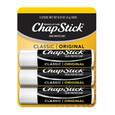 Chapstick Regular Lip Balm 3 Pack - 3-.15 Oz