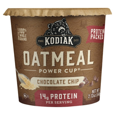 Kodiak Oatmeal Cup Choc Chip - 2.12 Oz