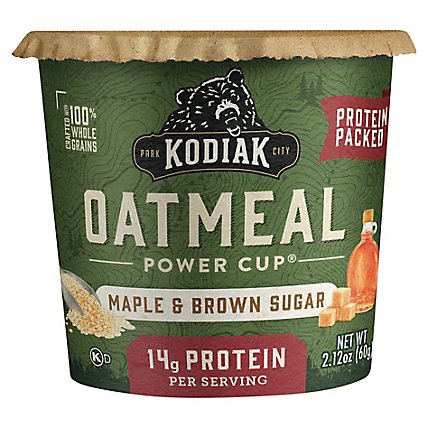 Kodiak Oatmeal Cup Mpl Brn Sug - 2.12 Oz - Image 2