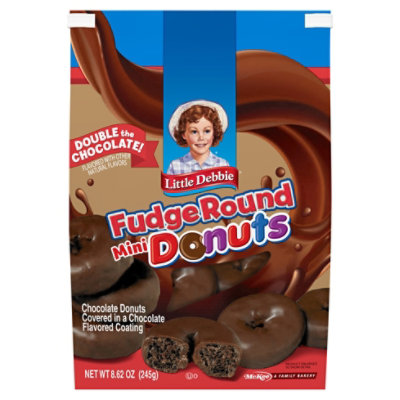 Little Debbie Family Pack Double Chocolate Mini Donuts - 8.62 Oz - Image 3