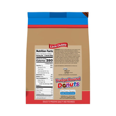 Little Debbie Family Pack Double Chocolate Mini Donuts - 8.62 Oz - Image 6